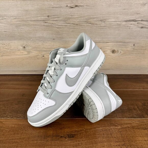 Nike Dunk Low Mens Size 10 White Light Smoke Grey HF5441 105 - Picture 1 of 10